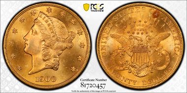 1900 $20 MS65+