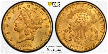 1884-CC $20 MS63