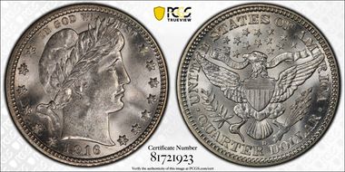 1916-D 25C MS66