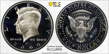 2000-S 50C Silver PR69DCAM