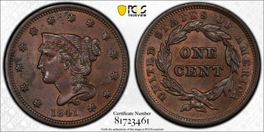 1841 1C N-2 MS63BN