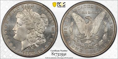 1900 $1 MS66PL