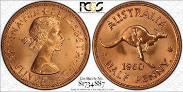 1960 Y. (p) 1/2D PR64RD