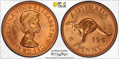 1961 Y. (p) 1D PR65RD