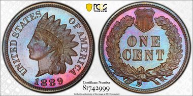 1889 1C PR67BN