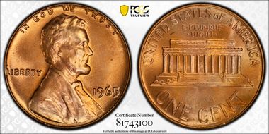 1965 1C MS66RD