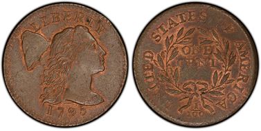 1795 1C Plain Edge MS65RB