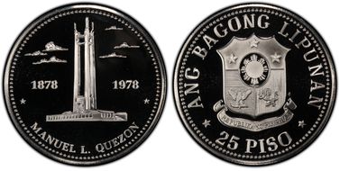 1978-FM 25 P 100th Ann. Birth of Quezon PR68DCAM