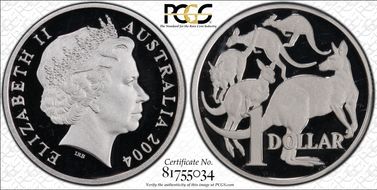 2004 $1 Silver PR66DCAM