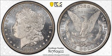 1878 8TF $1 VAM 15 Doubled Liberty MS64