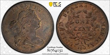 1798 1C Second Hair Style MS62BN
