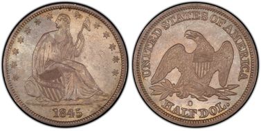 1845-O 50C No Drapery MS64