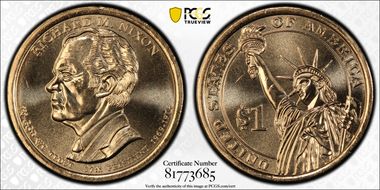 2016-D $1 Richard M. Nixon  Position A MS66