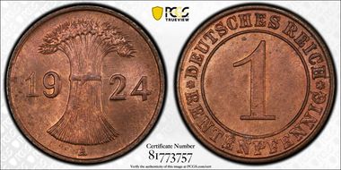 1924-A Rtpfg J-306 MS64RB