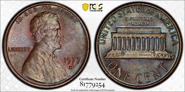 1977-D 1C MS64BN