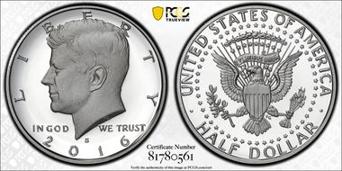 2016-S 50C Silver PR70DCAM