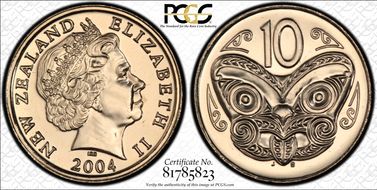 2004 10C Mule with $1 Obv MS66