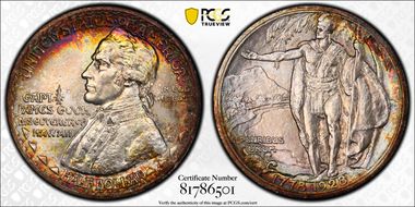 1928 50C Hawaiian MS64+