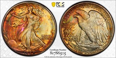 1942-D 50C MS67+