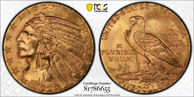 1929 $5 MS64