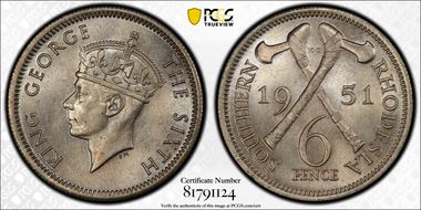 1951 6D KM-21 MS65