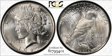 1927 $1 MS64