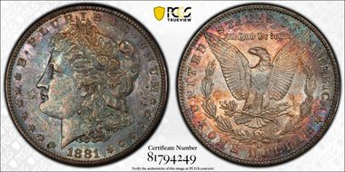 1881-S $1 AU55