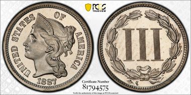 1887/(6) 3CN PR67CAM