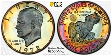 1972-S $1 Silver PR69CAM