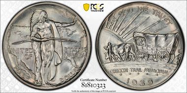 1939-D 50C Oregon MS67