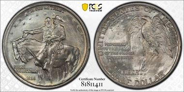 1925 50C Stone Mountain MS66