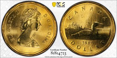 1987 $1 Loon MS67