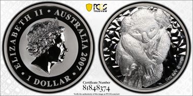 2007-P $1 Koala Ag SP69