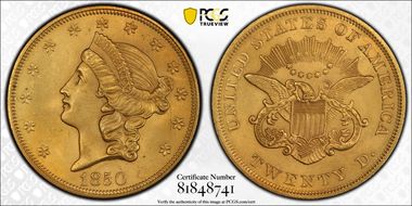 1850 $20 MS64+