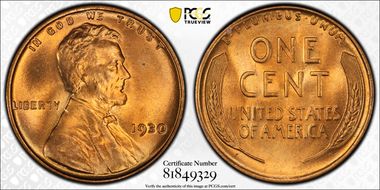 1930 1C MS65RD
