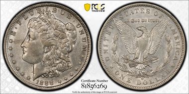 1888-O $1 Doubled Die Obverse AU53