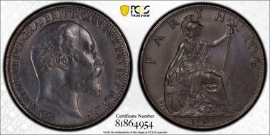 1907 1/4D S-3992 Blackened finish MS65