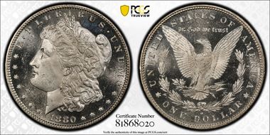 1880/79-O $1 MS64+ DMPL