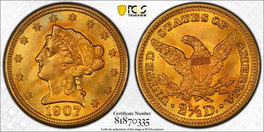 1907 $2.50 MS67