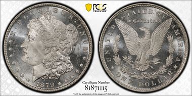 1879 $1 MS64PL