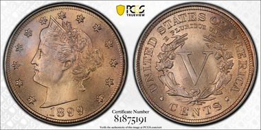 1899 5C MS67