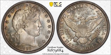 1892-O 50C MS66