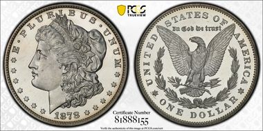 1878 7TF $1 Reverse of 1878 PR65CAM
