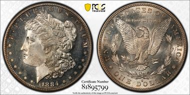 1884-S $1 MS64+
