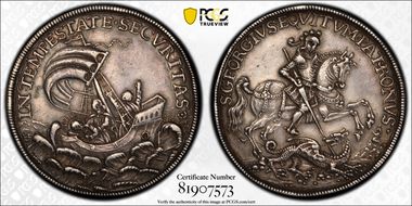 No Date Medal Huszar-5 St. George Ag XF45