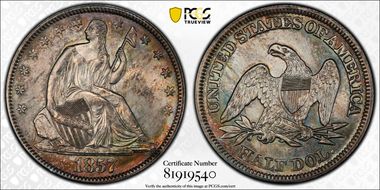 1857 50C MS65
