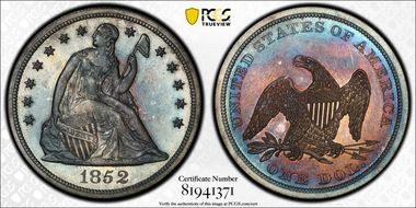 1852 $1 Original PR65