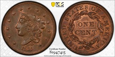 1835 1C Head Of 1836 MS66RB
