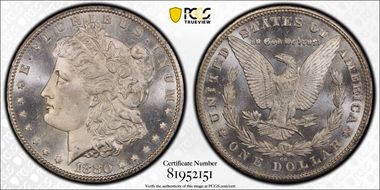 1880-CC $1 8/High 7 MS66