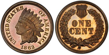 1862 1C PR67CAM
